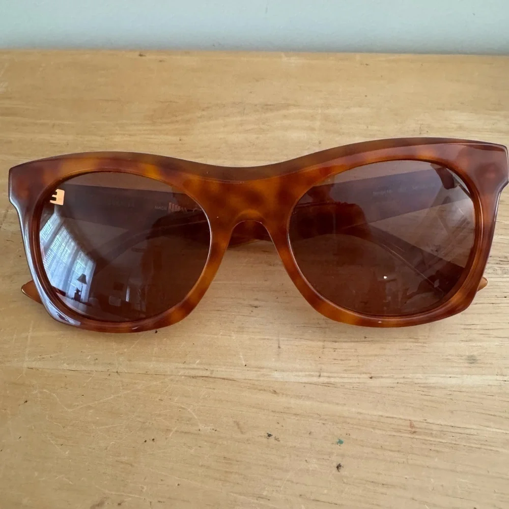 Bottega Veneta Brown Rectangular Sunglasses
